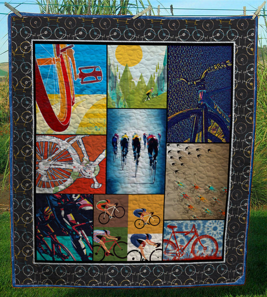 Cycling CL28100084MDQ Quilt Blanket