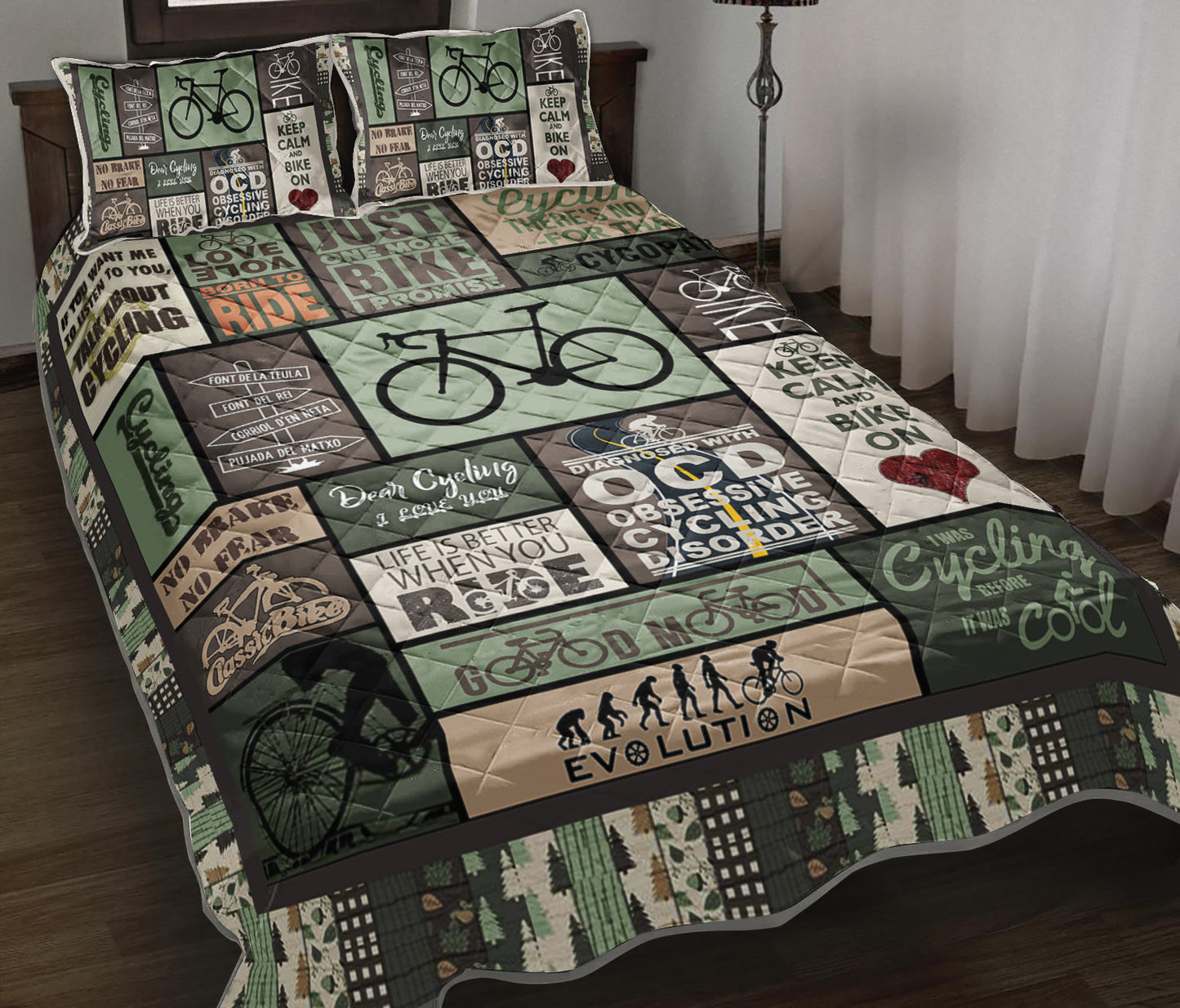 Cycling Quilt Bedding Set TL140909