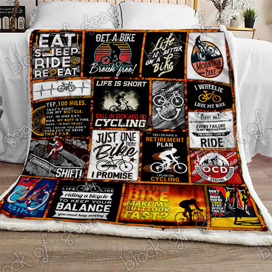 Cycling CL270996MDF Sherpa Fleece Blanket