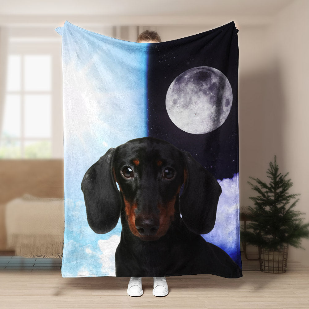Dachshund CL1208119MD Sherpa Fleece Blanket