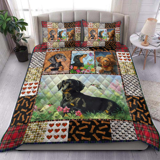 Dachshund LI270704CQBS Quilt Bedding Set