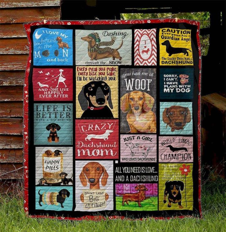 Dachshund 190223017 Quilt Blanket