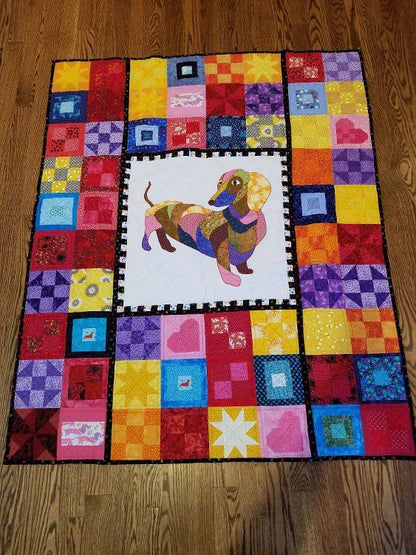 Dachshund CLA0312462Q Quilt Blanket