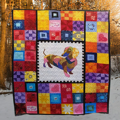 Dachshund CLA0312462Q Quilt Blanket