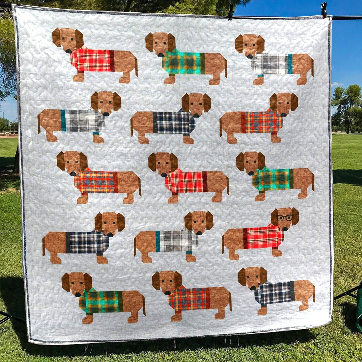 Dachshund CLA0710306Q Quilt Blanket