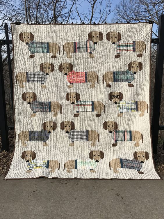 Dachshund CLA0710307Q Quilt Blanket