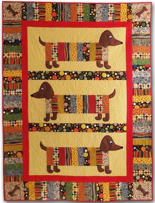 Dachshund CLA0810107Q Quilt Blanket