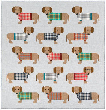 Dachshund CLA1110209Q Quilt Blanket