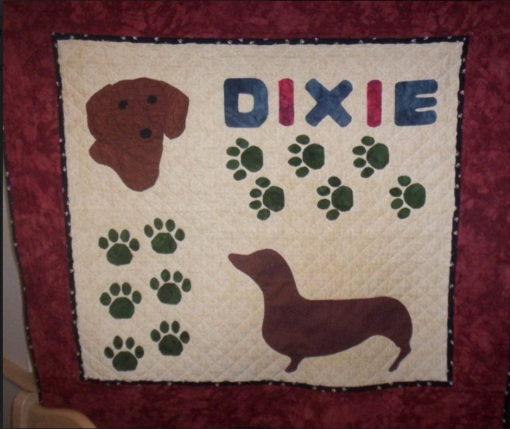 Dachshund CLA2210158Q Quilt Blanket