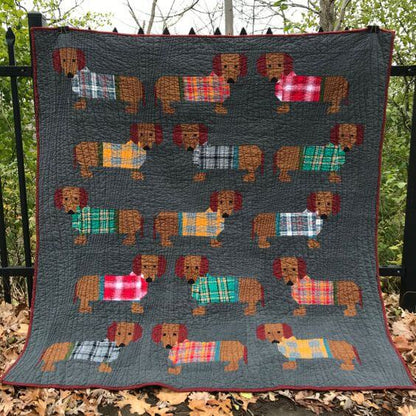 Dachshund CLP240622 Quilt Blanket