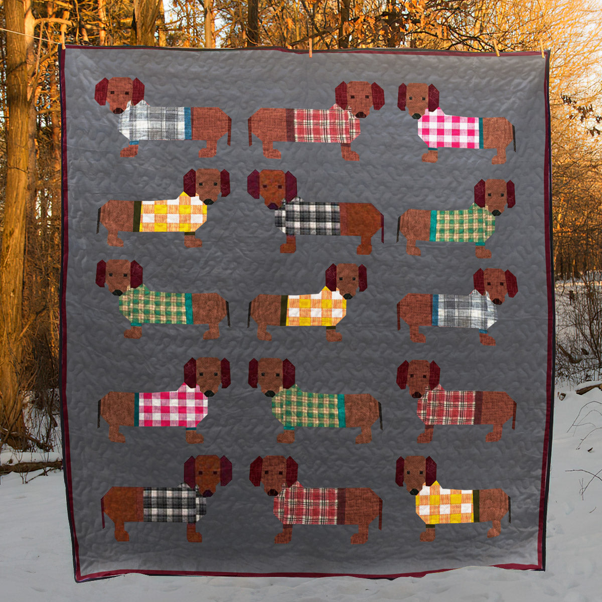 Dachshund CLP240622 Quilt Blanket