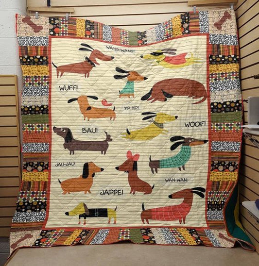 Dachshund CLP250624 Quilt Blanket