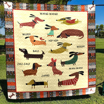 Dachshund CLP250624 Quilt Blanket