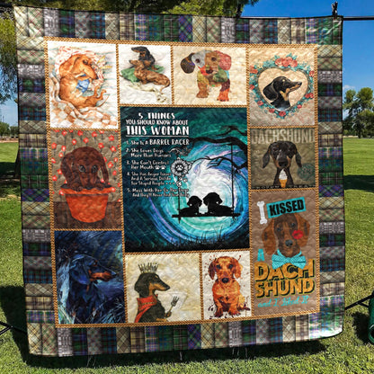 Dachshund CLT1810074H Quilt Blanket