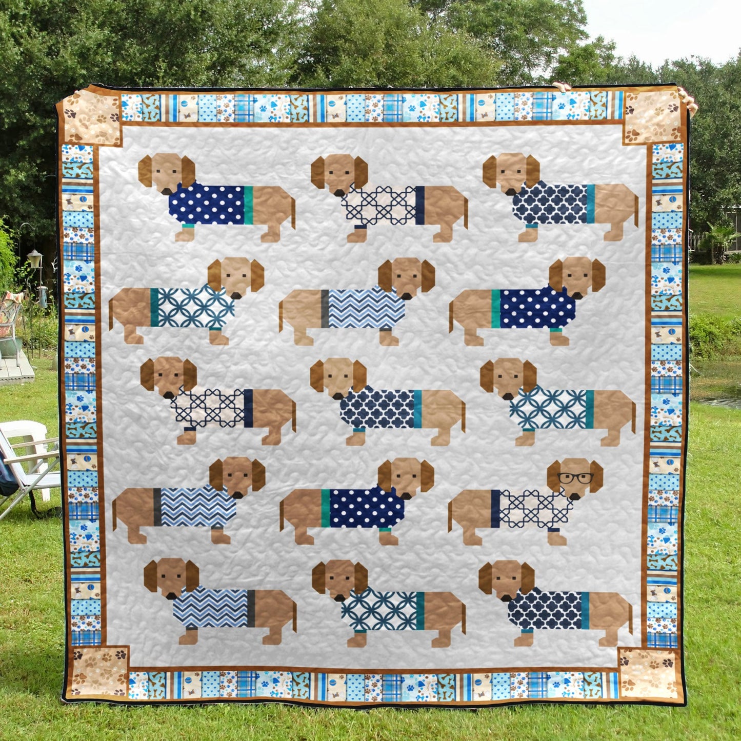 Dachshund LI060805B TBG Quilt Blanket