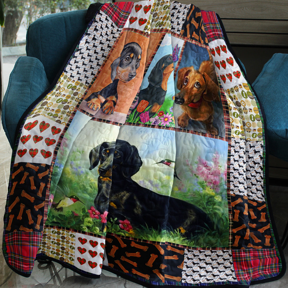 Dachshund LI270704C TBG Quilt Blanket