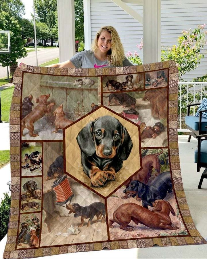 Dachshund Life Of Dachshunds CLA2911189Q Quilt Blanket