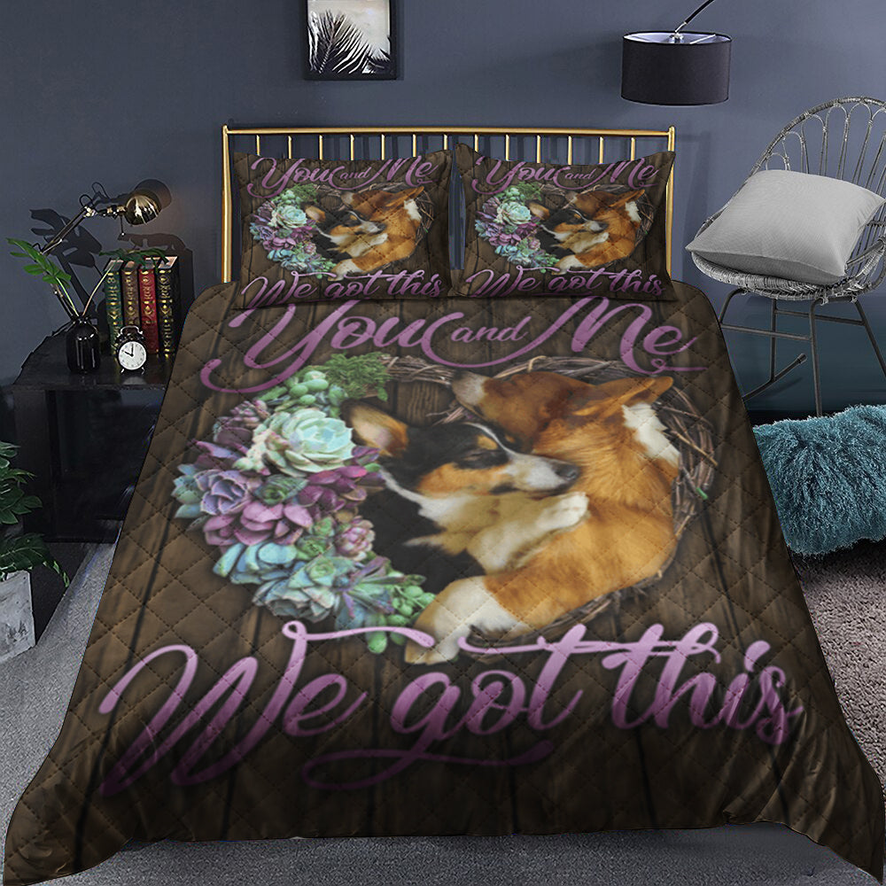 Corgi Quilt Bedding Set TL21091209