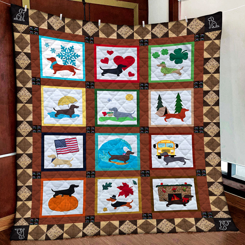 Dachshund Quilt Blanket MN291001