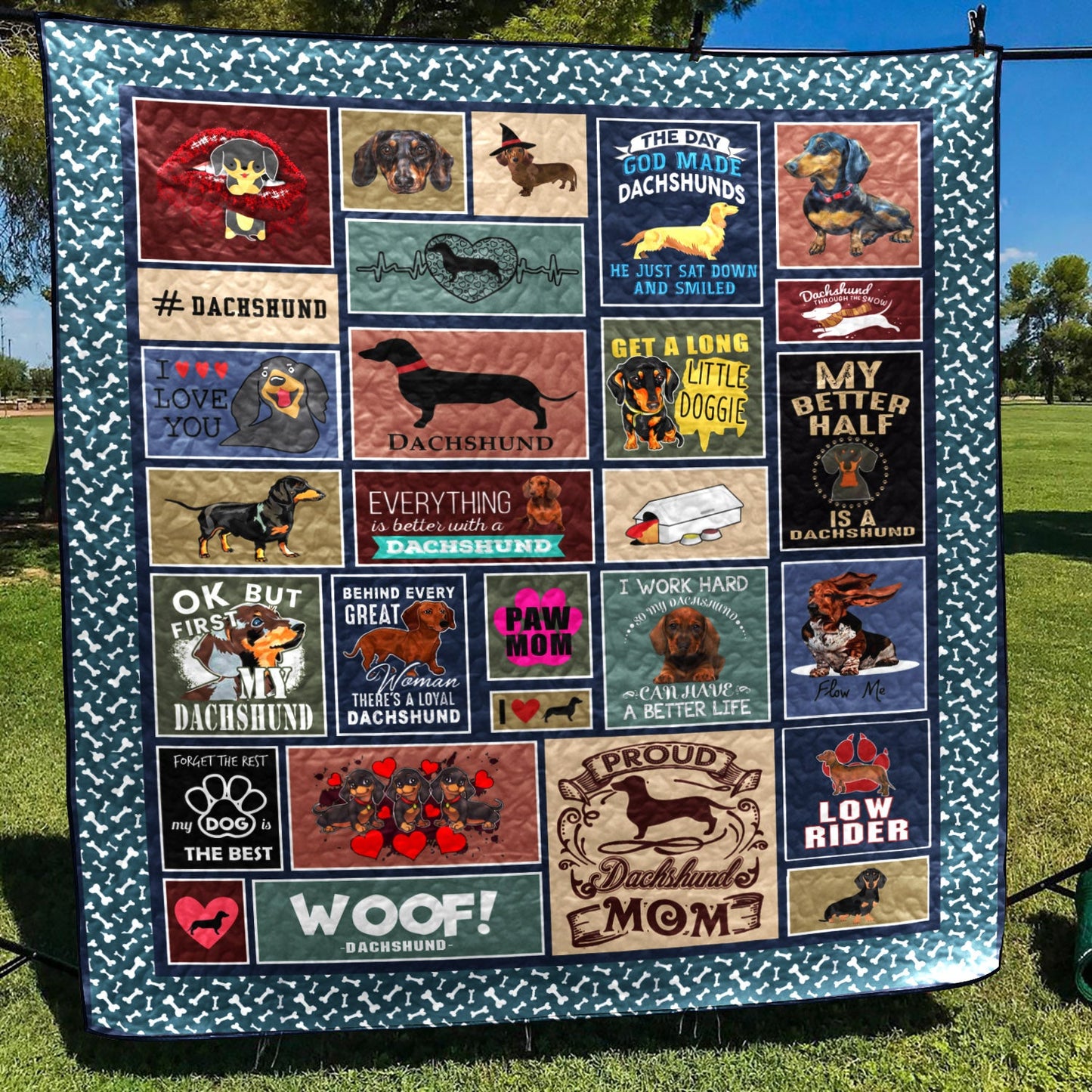 Dachshund TD2809330 Quilt Blanket