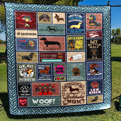 Dachshund TD2809330 Quilt Blanket