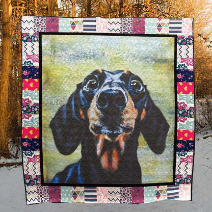 Dachshund TD2809345 Quilt Blanket