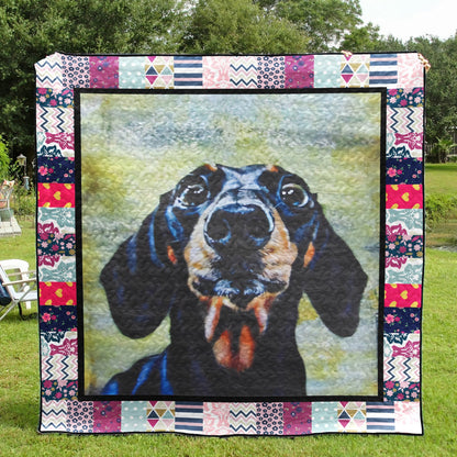 Dachshund TD2809345 Quilt Blanket