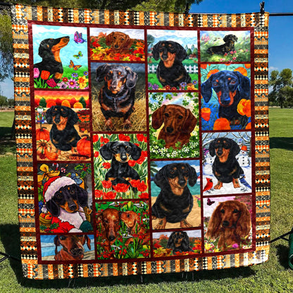 Dachshund YH2910617 Quilt Blanket