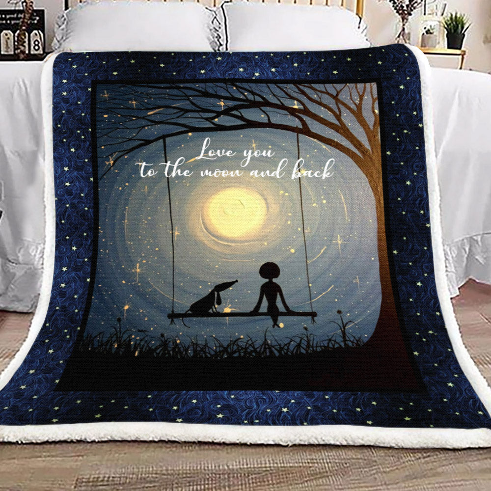 Dachshund HM1709053TT Sherpa Fleece Blanket