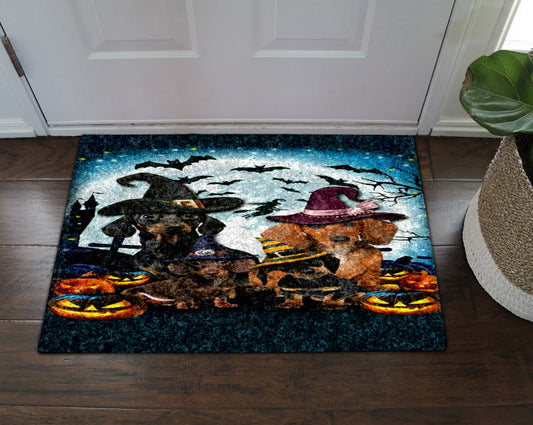 Dachshund Halloween HN160917D Non-slip Door mats