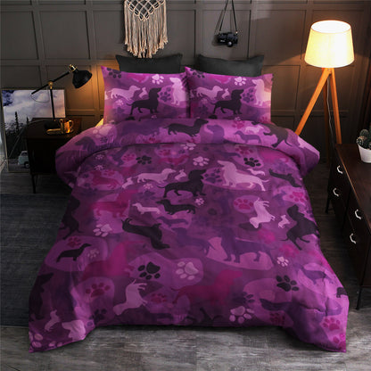 Dachshund Pink Camo Lovers of Dachshunds CLA19100316B Bedding Sets