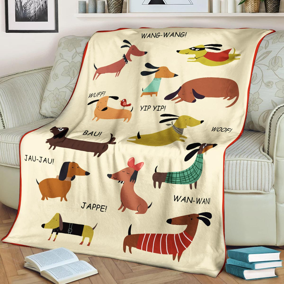 Dachshund TN030916TT Sherpa Fleece Blanket