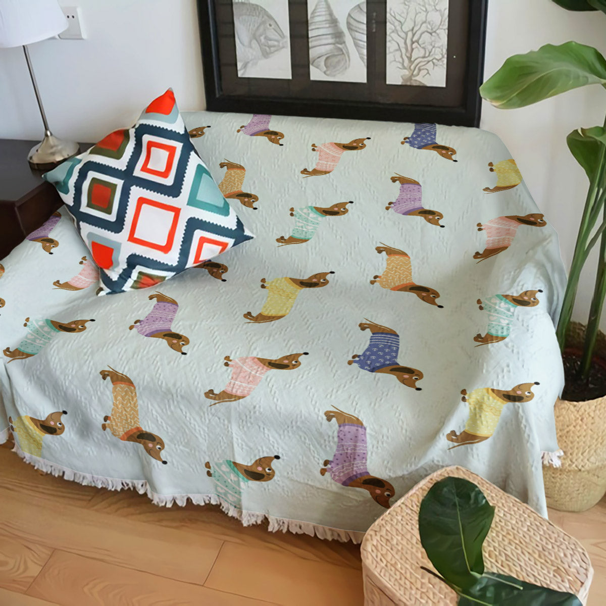 Dachshund TN2109046S Throw Blankets For Sofa