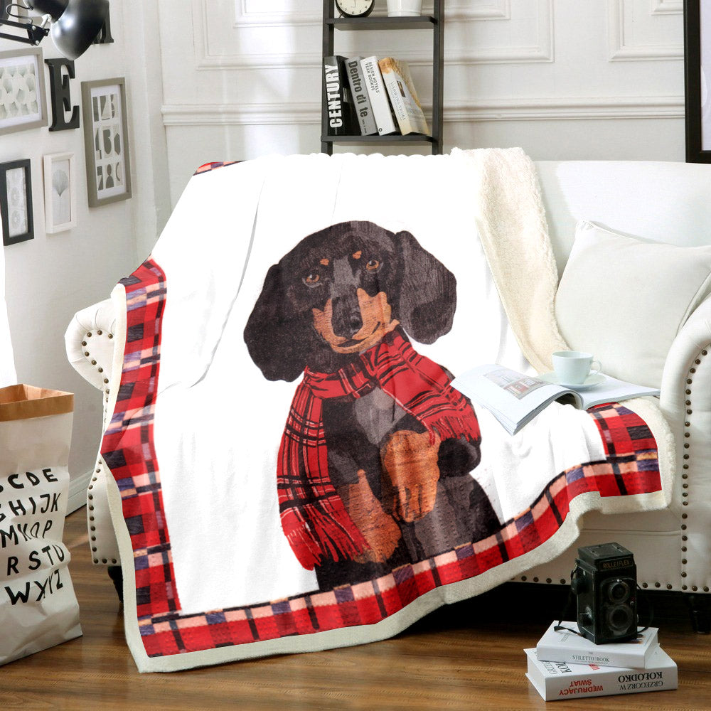 Dachshund TN2910017TT Sherpa Fleece Blanket