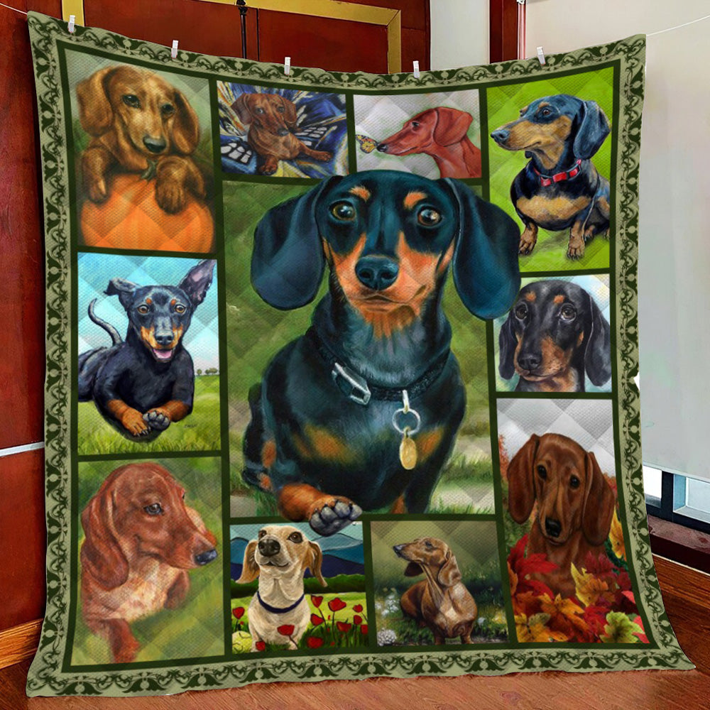 Dachshund ND021103 Quilt Blanket