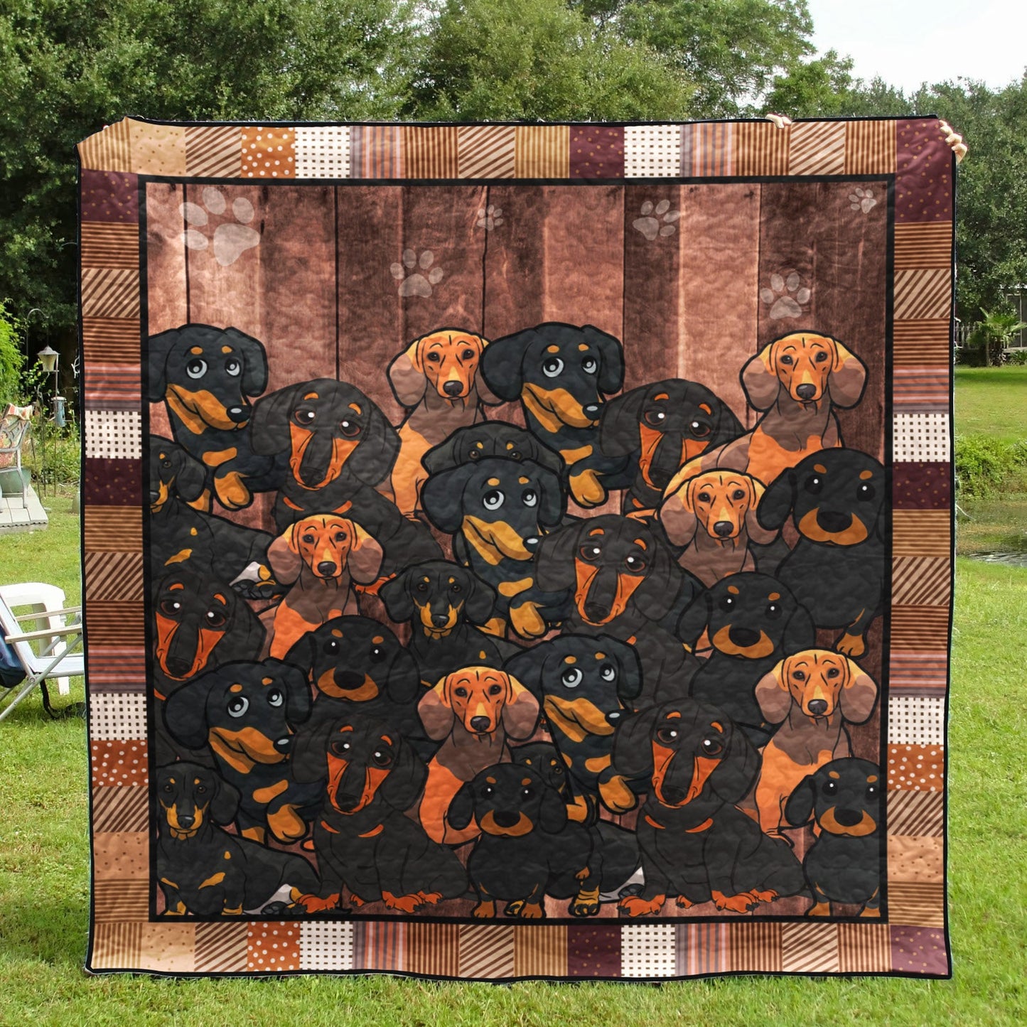 Dachshunds CLM1611292 Quilt Blanket