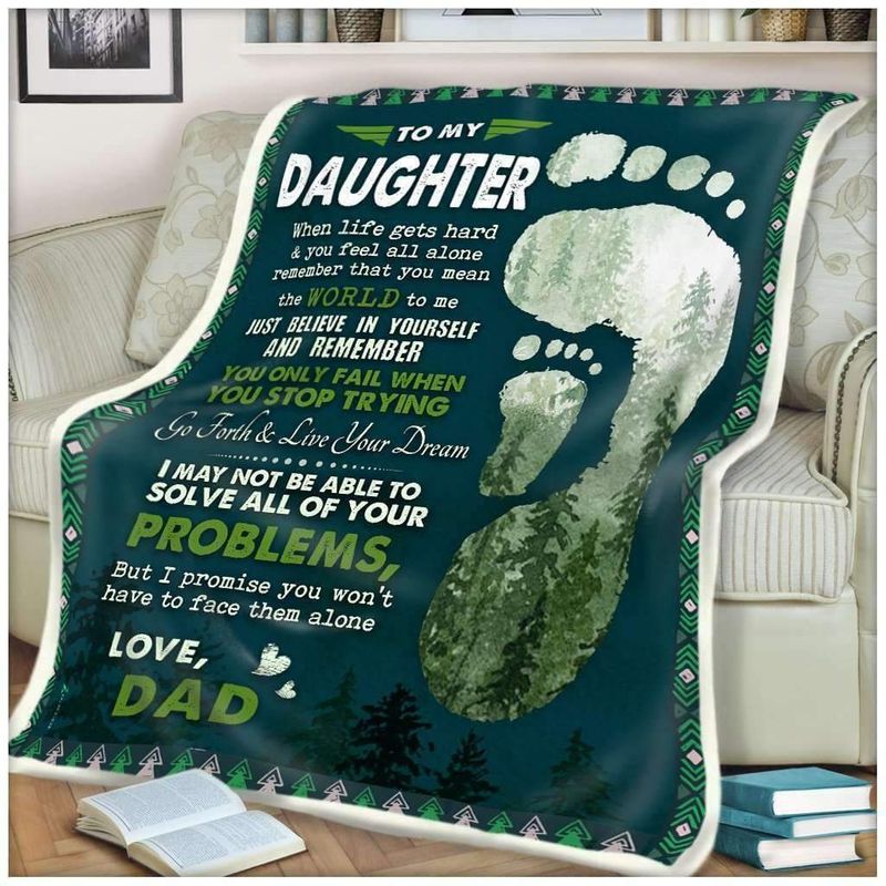 Dad To Daughter CLH0212030F Sherpa Fleece Blanket
