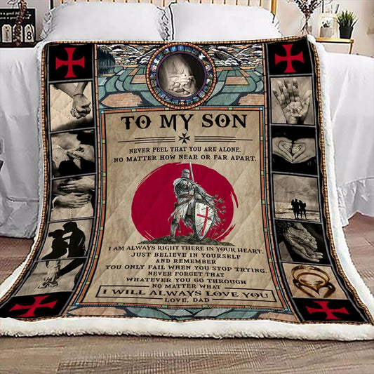 Dad To Son CLA1010379F Sherpa Fleece Blanket