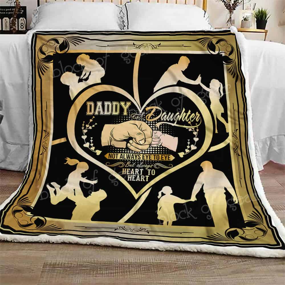 Daddy And Daughter CL0210060MDF Sherpa Fleece Blanket