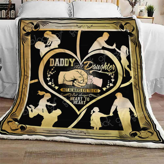 Daddy And Daughter CL0210060MDF Sherpa Fleece Blanket