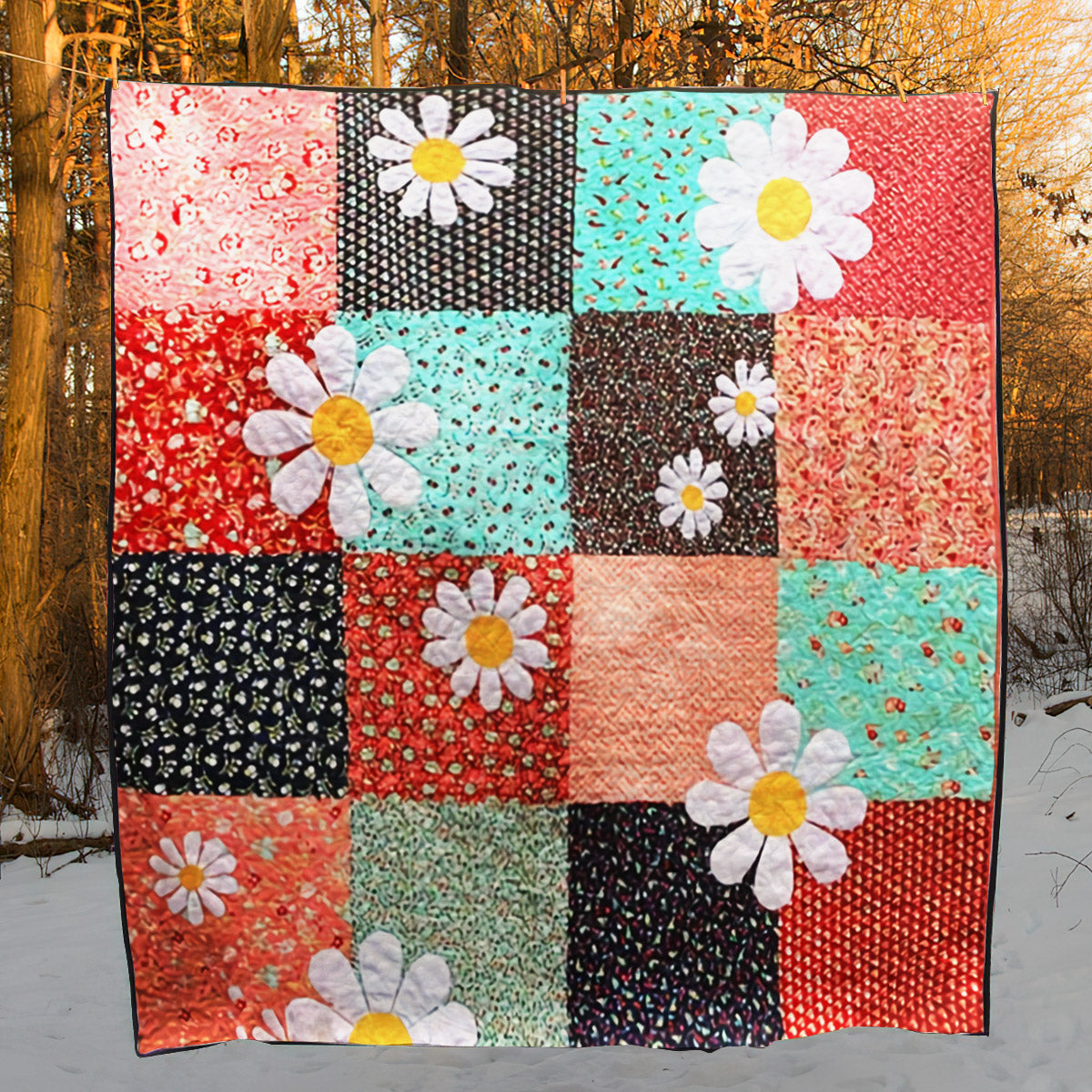 Daisy CLA1410169Q Quilt Blanket