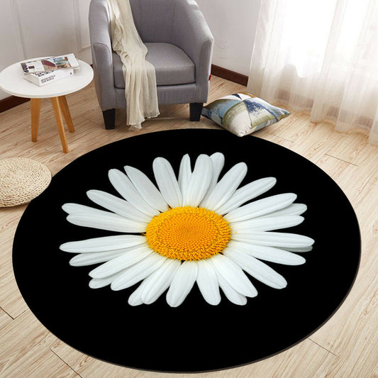 Daisy Flower CLA2709081RR Round Area Rug