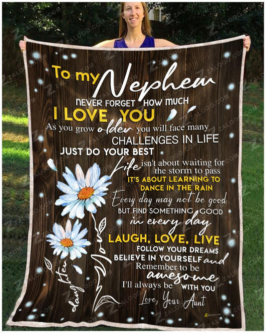Daisy Nephew Aunt I Will Always Be With You CL29110208MDF Sherpa Fleece Blanket