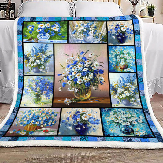 Daisy YH3110768F Sherpa Fleece Blanket