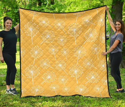 Dandelion Yellow CL12100218MDQ Quilt Blanket