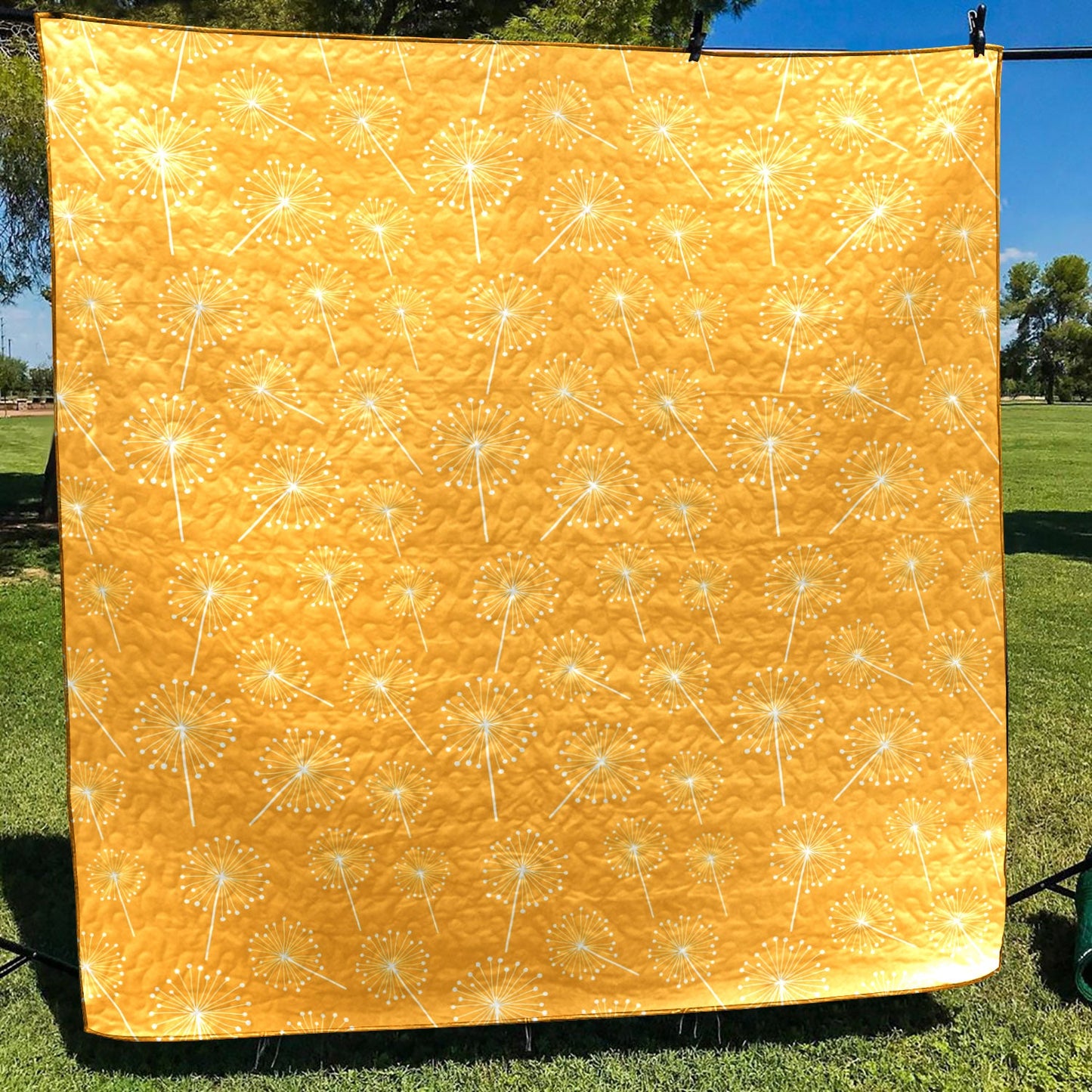 Dandelion Yellow CL12100218MDQ Quilt Blanket