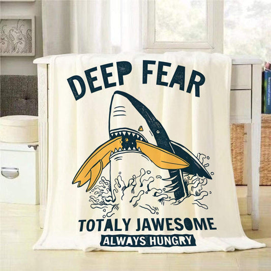 Dangerous Shark CLA1710131F Sherpa Fleece Blanket