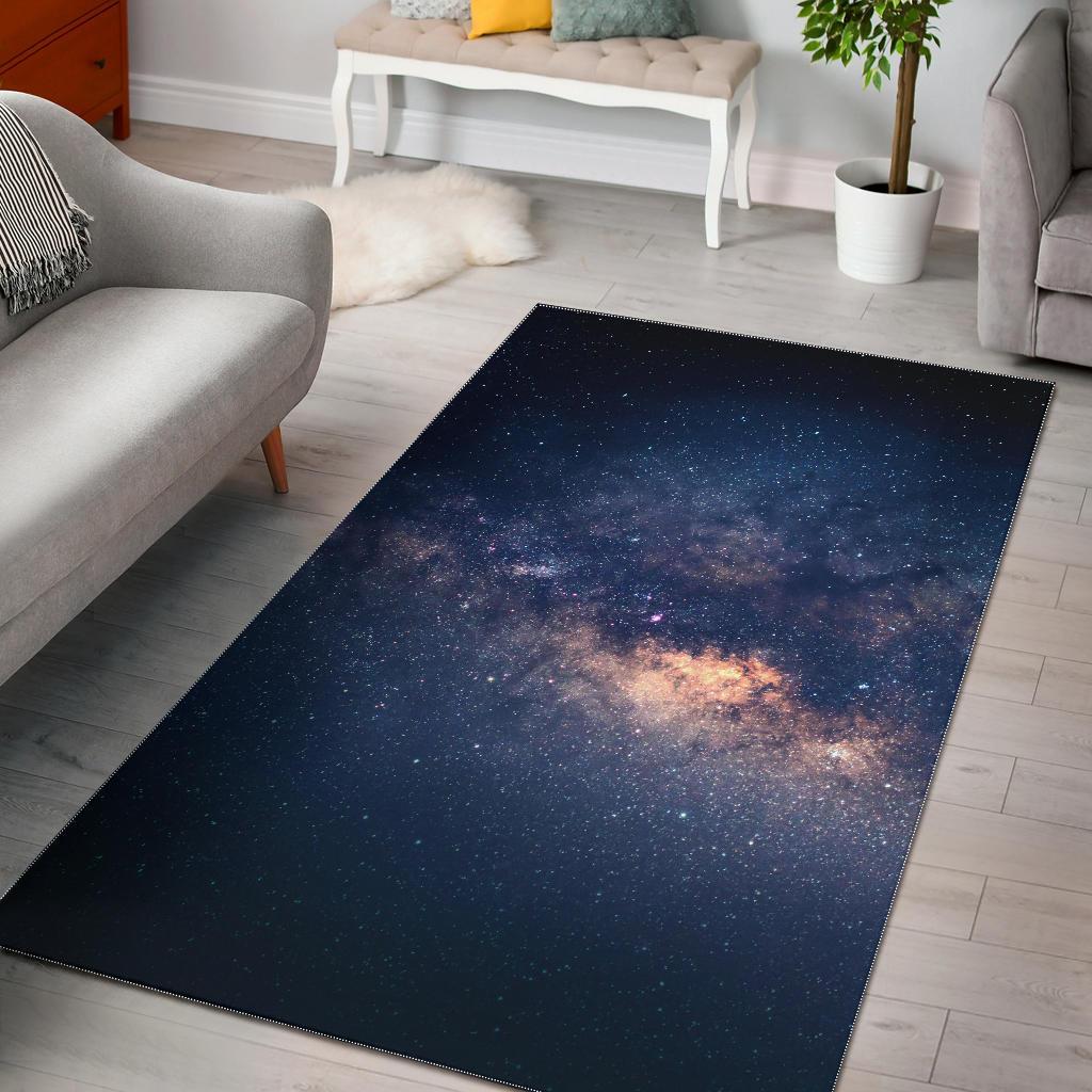 Dark Milky Way Galaxy Space CL17100253MDR Rug