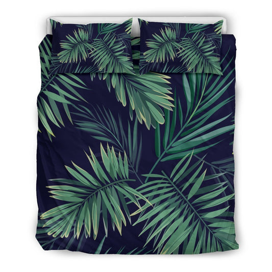 Dark Tropical Palm Leaf CL16100285MDB Bedding Sets