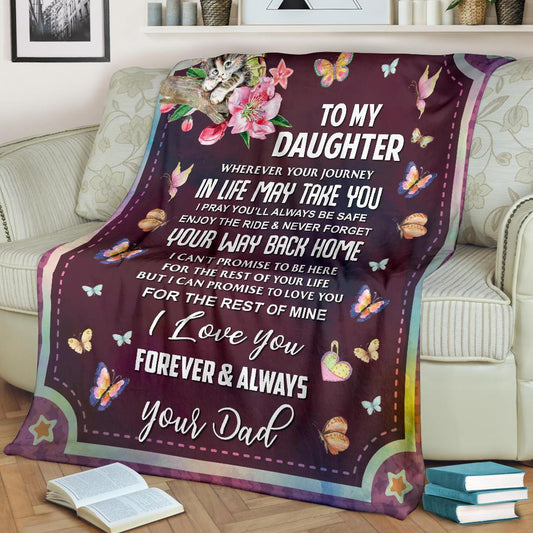 Daughter CLM2711456S Sherpa Fleece Blanket